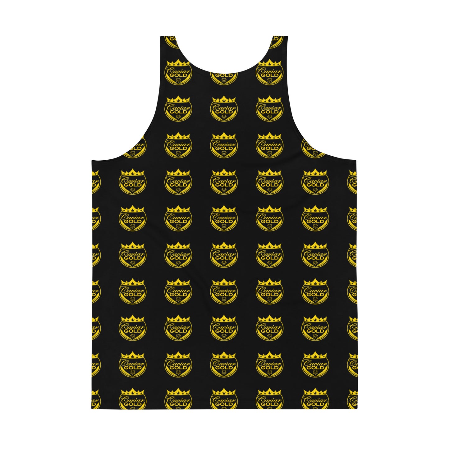 Big Caviar Gold Logo Black Tank Top