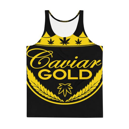 Big Caviar Gold Logo Black Tank Top