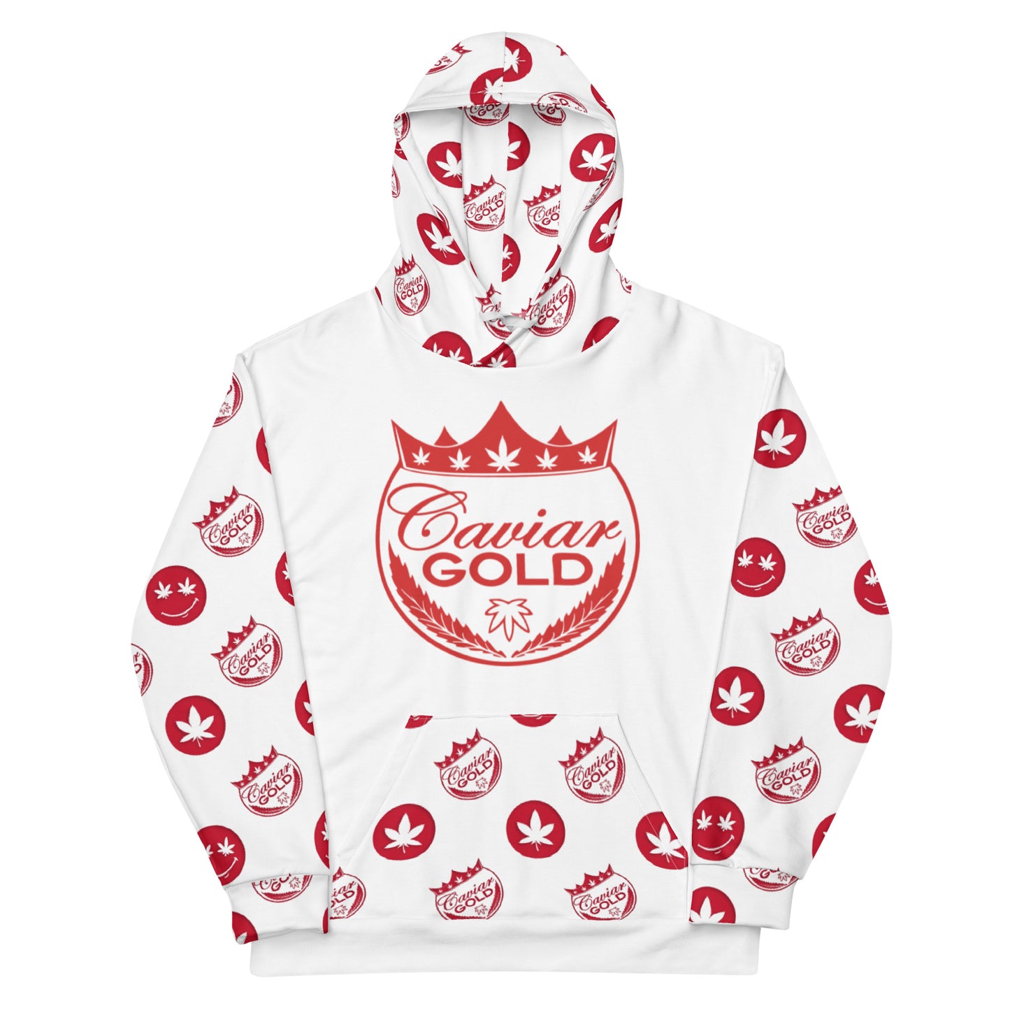 Caviar Gold White/Red Hoodie