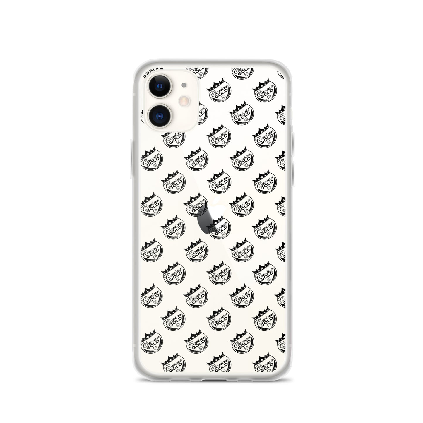 Caviar Gold Logo Repeat Clear Case for iPhone®