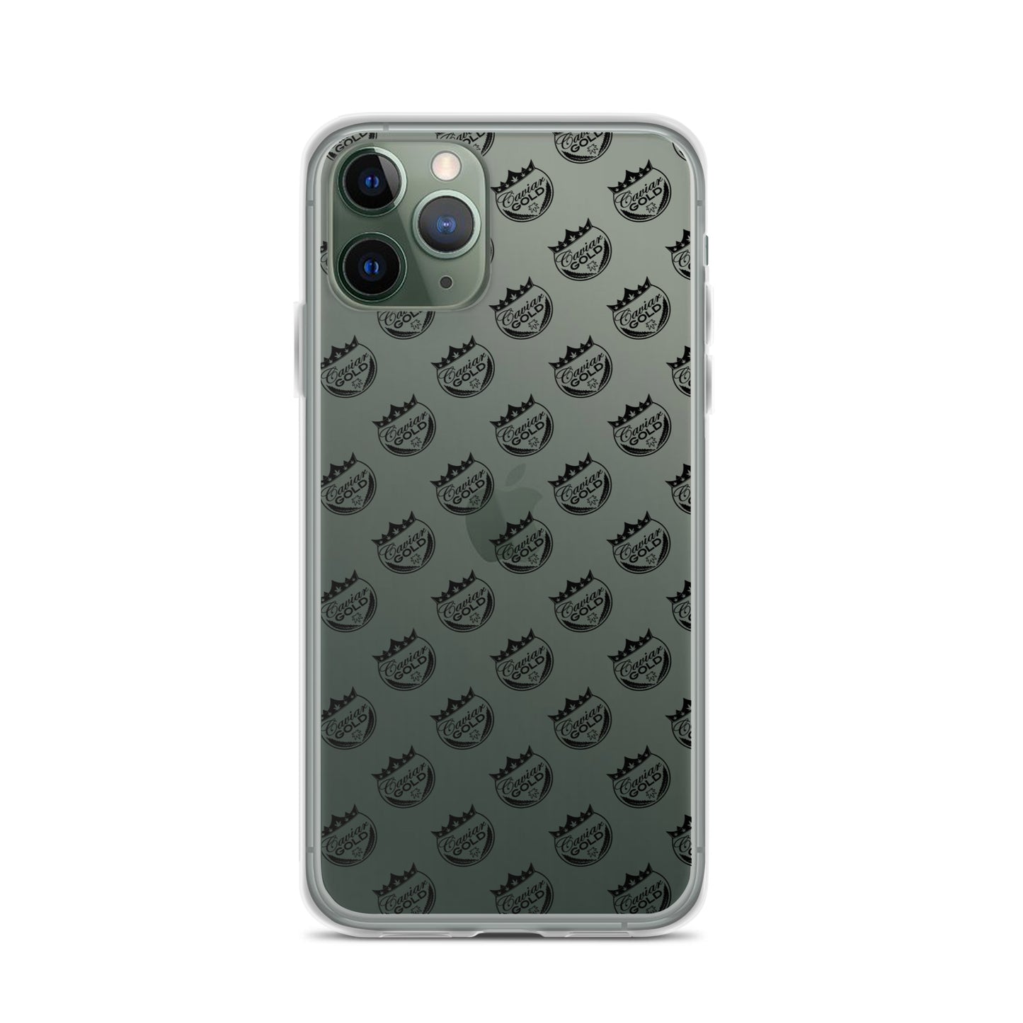 Caviar Gold Logo Repeat Clear Case for iPhone®