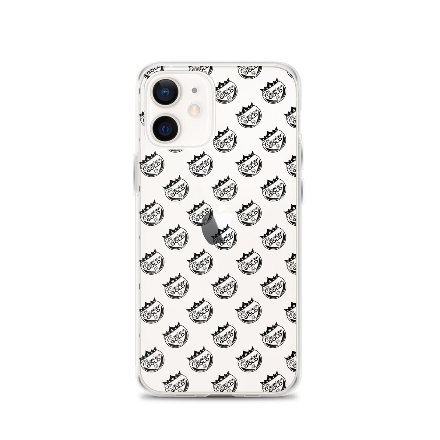 Caviar Gold Logo Repeat Clear Case for iPhone®