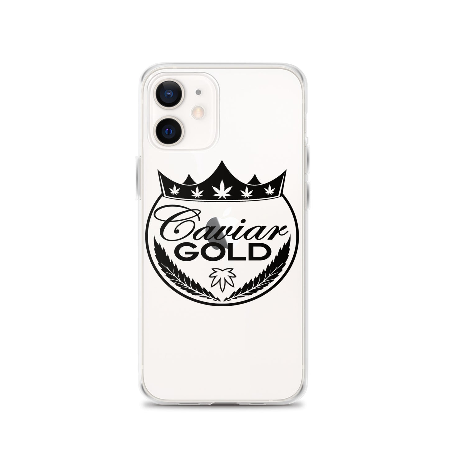 Caviar Gold Logo in Black Clear Case for iPhone®