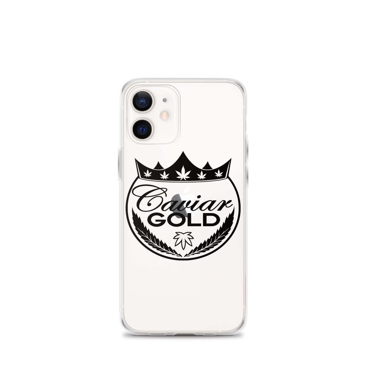 Caviar Gold Logo in Black Clear Case for iPhone®