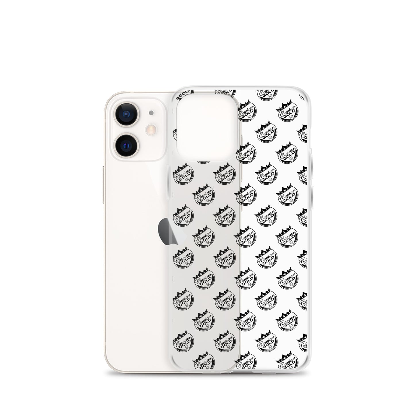 Caviar Gold Logo Repeat Clear Case for iPhone®