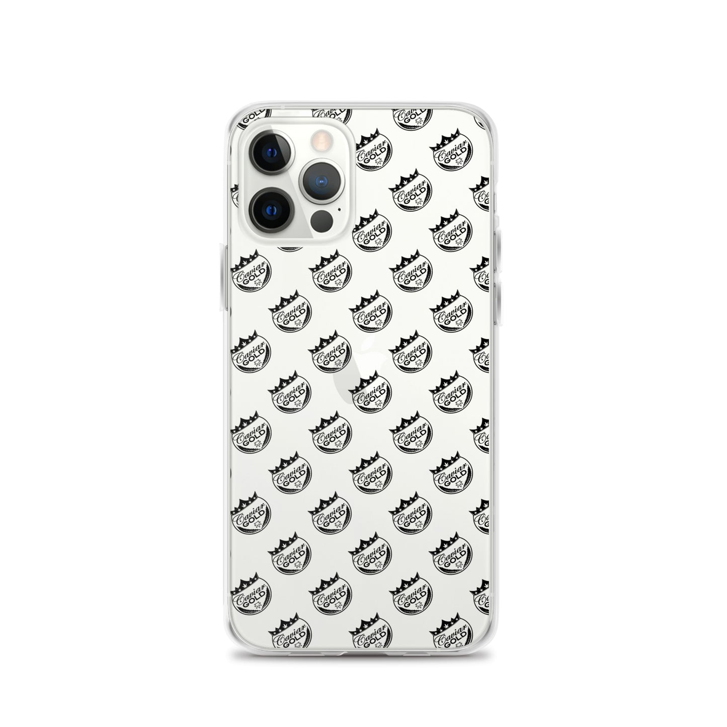 Caviar Gold Logo Repeat Clear Case for iPhone®