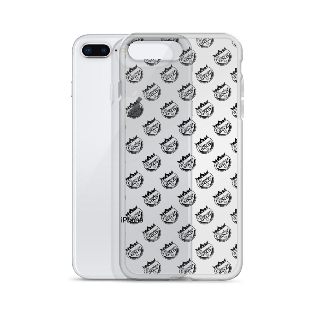 Caviar Gold Logo Repeat Clear Case for iPhone®