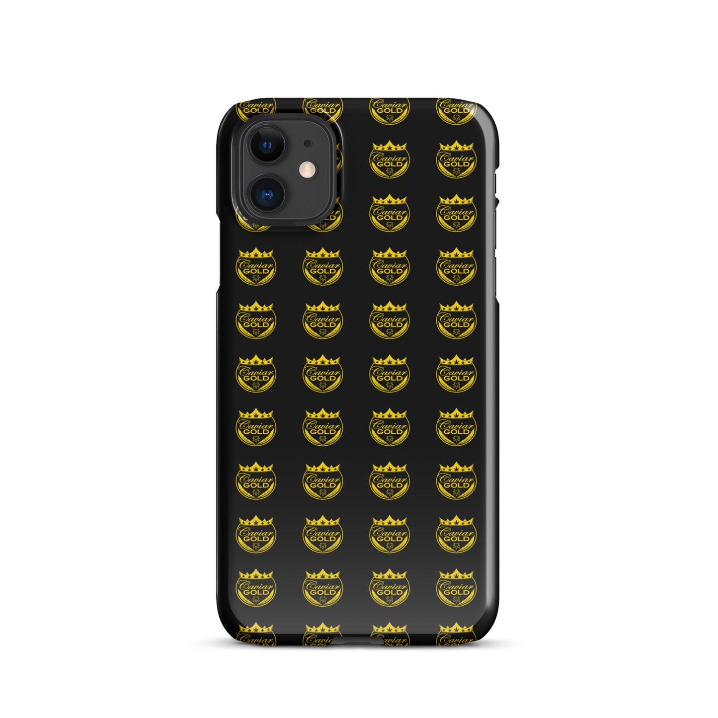 Caviar Gold Logo Repeat Snap case for iPhone®