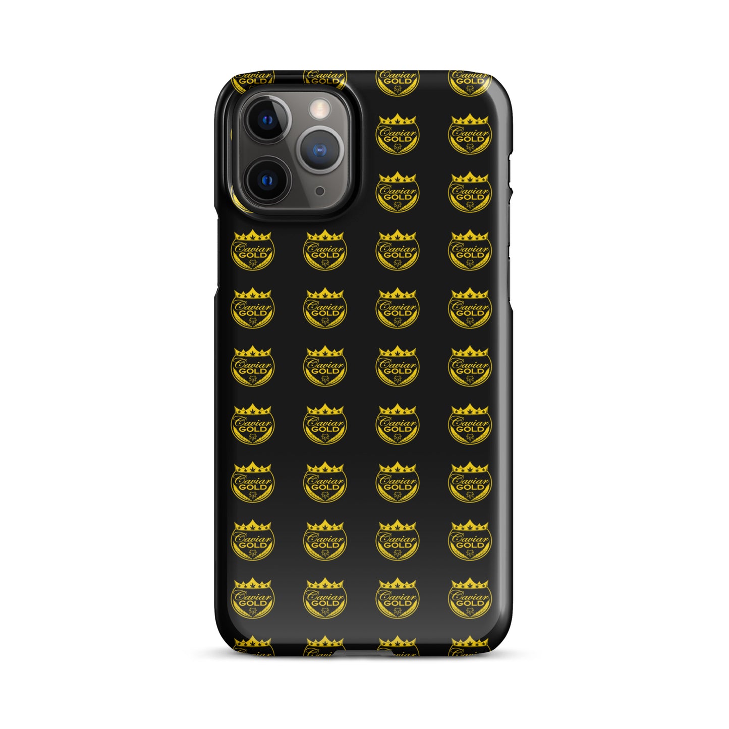 Caviar Gold Logo Repeat Snap case for iPhone®