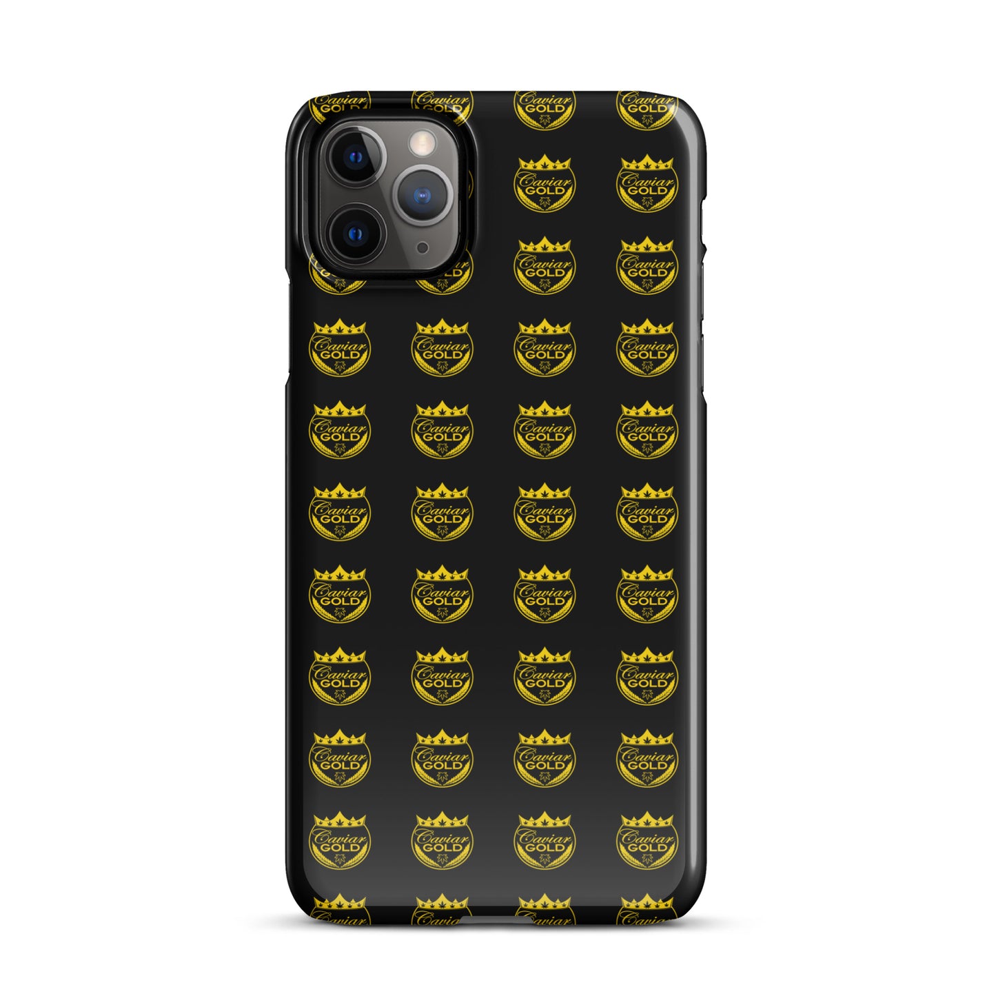 Caviar Gold Logo Repeat Snap case for iPhone®