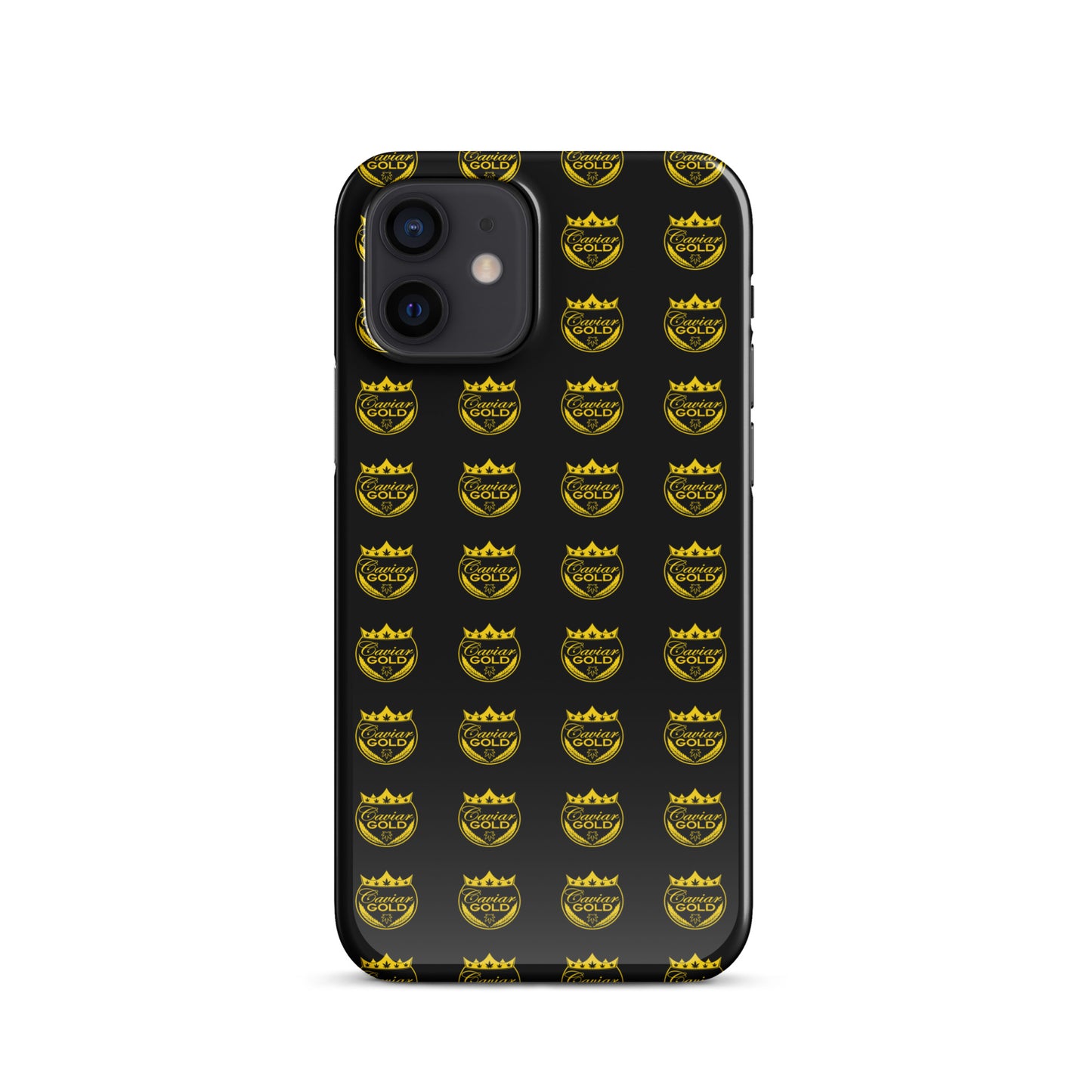 Caviar Gold Logo Repeat Snap case for iPhone®