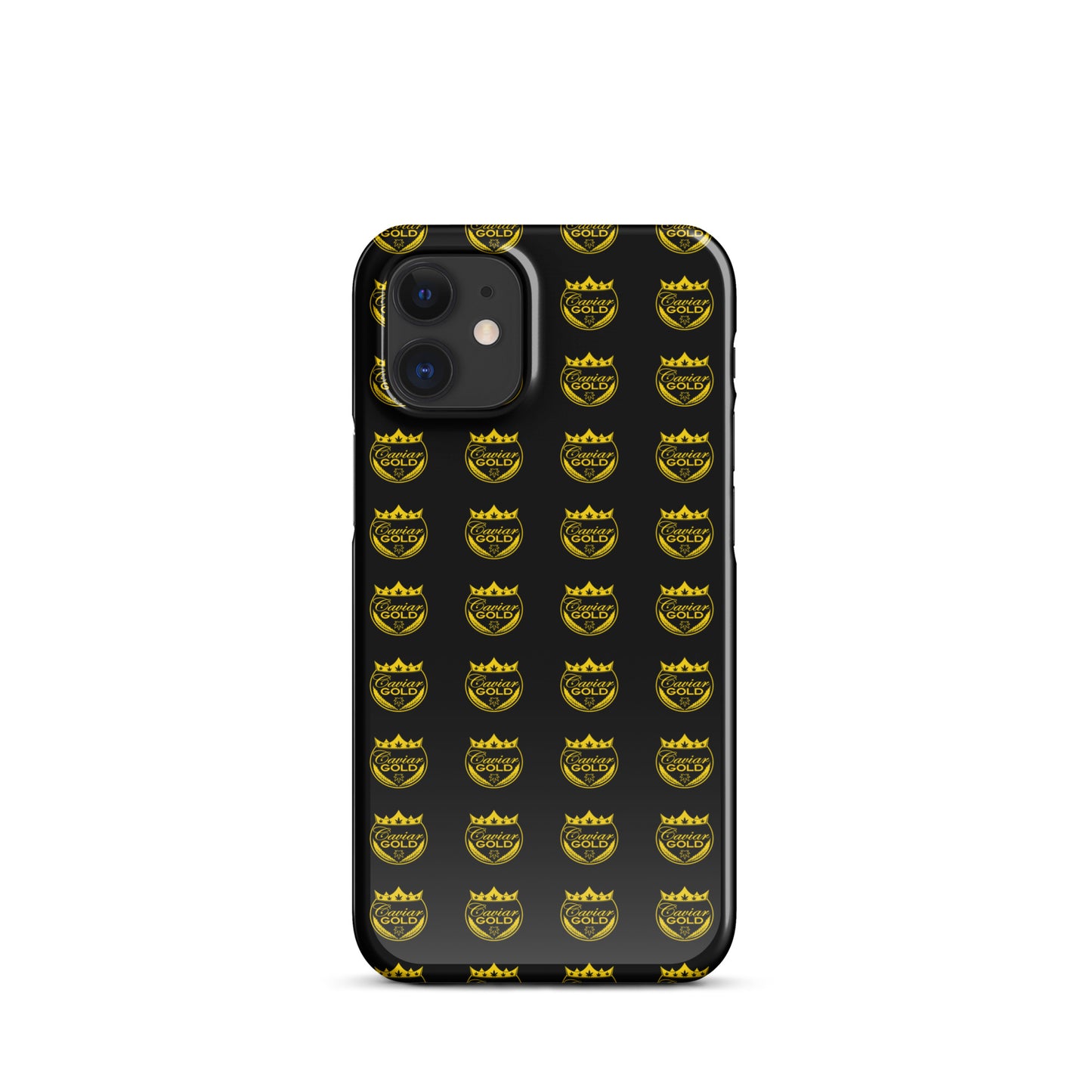 Caviar Gold Logo Repeat Snap case for iPhone®