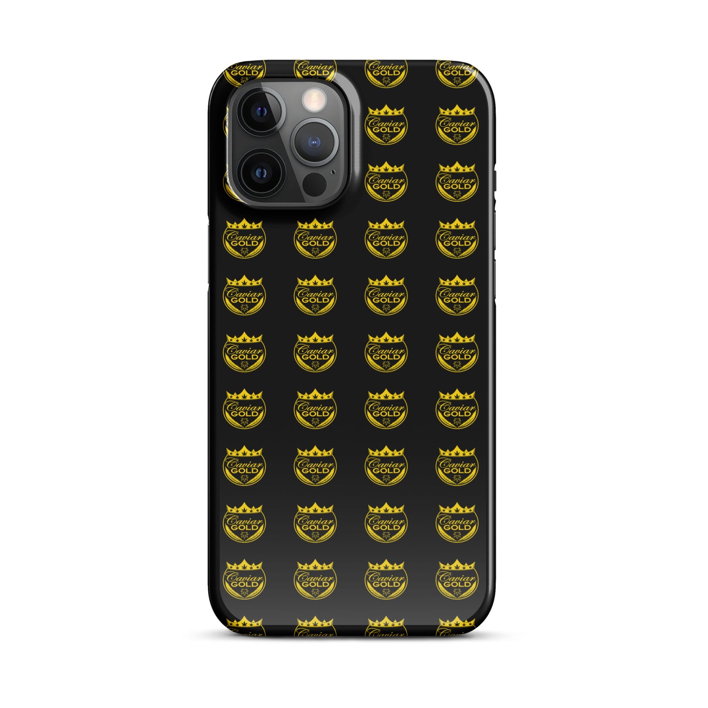 Caviar Gold Logo Repeat Snap case for iPhone®