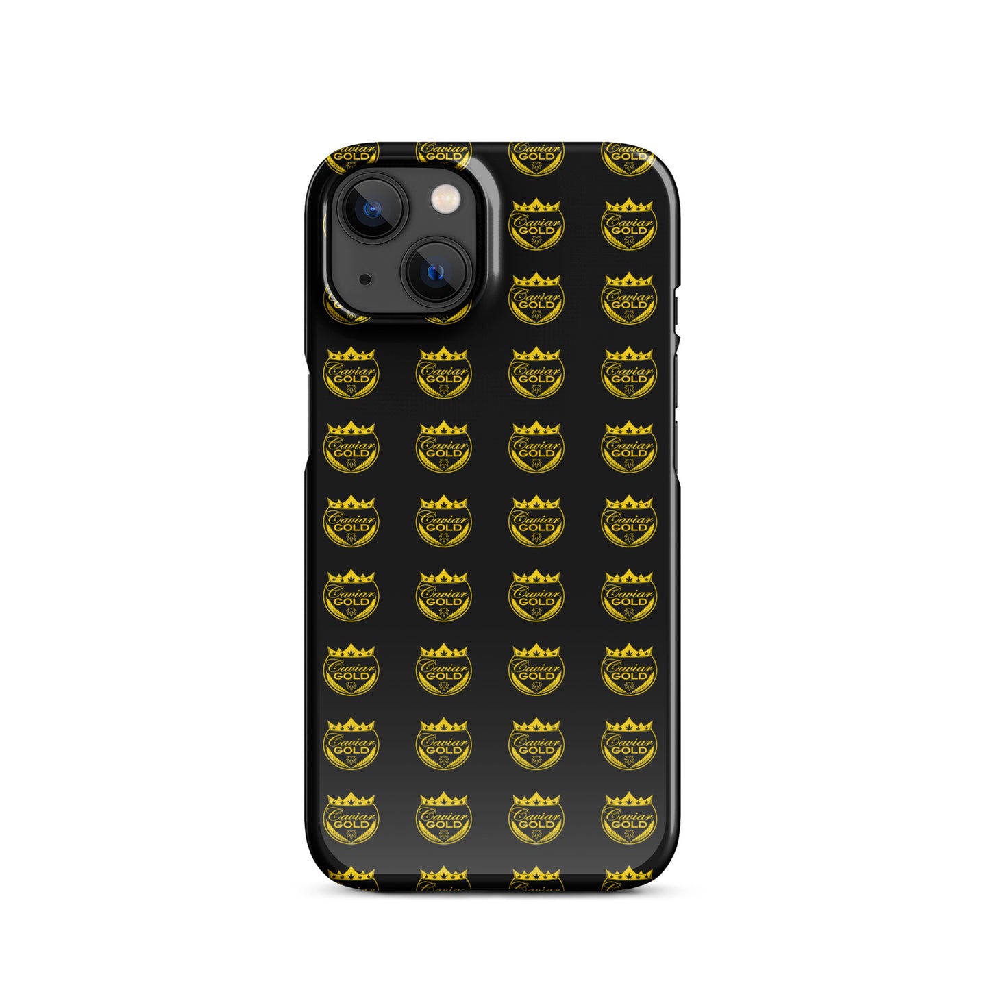 Caviar Gold Logo Repeat Snap case for iPhone®