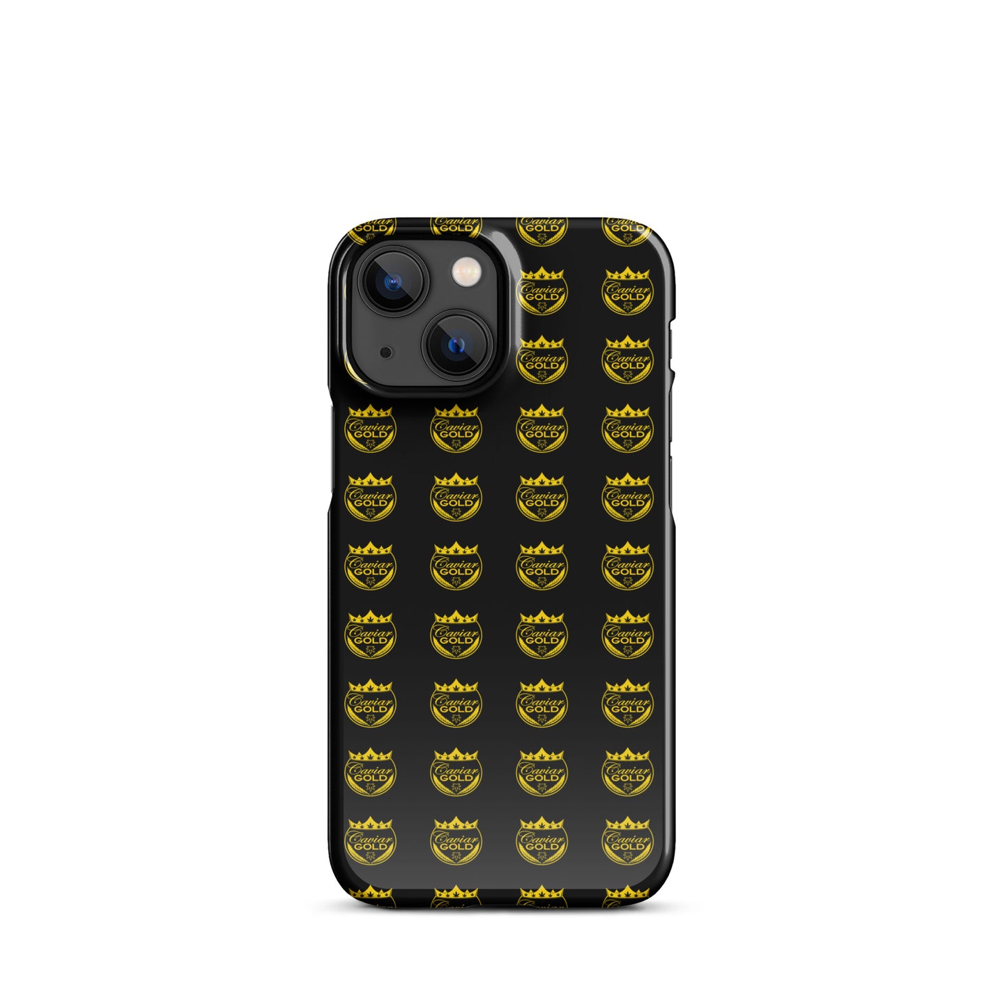 Caviar Gold Logo Repeat Snap case for iPhone®