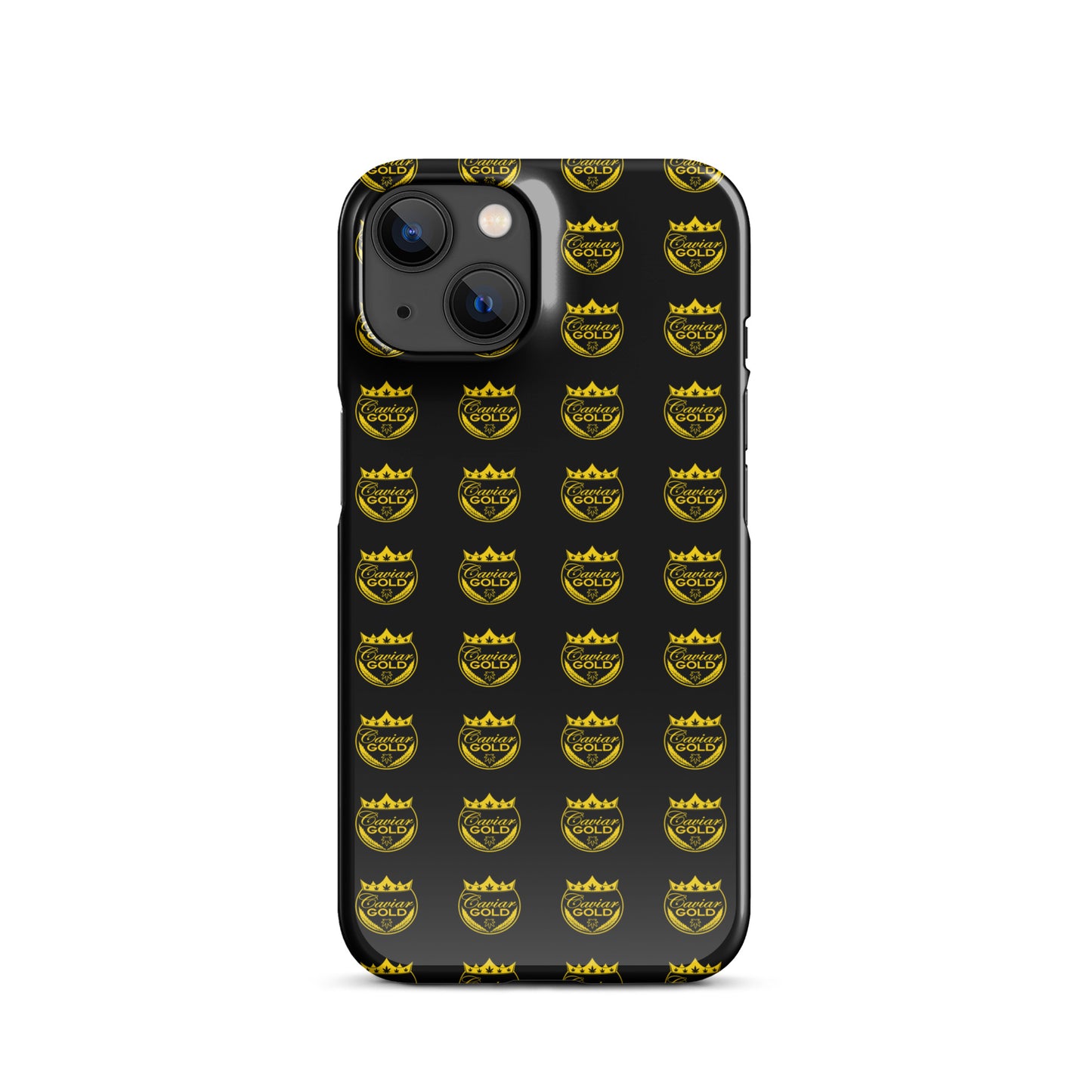 Caviar Gold Logo Repeat Snap case for iPhone®