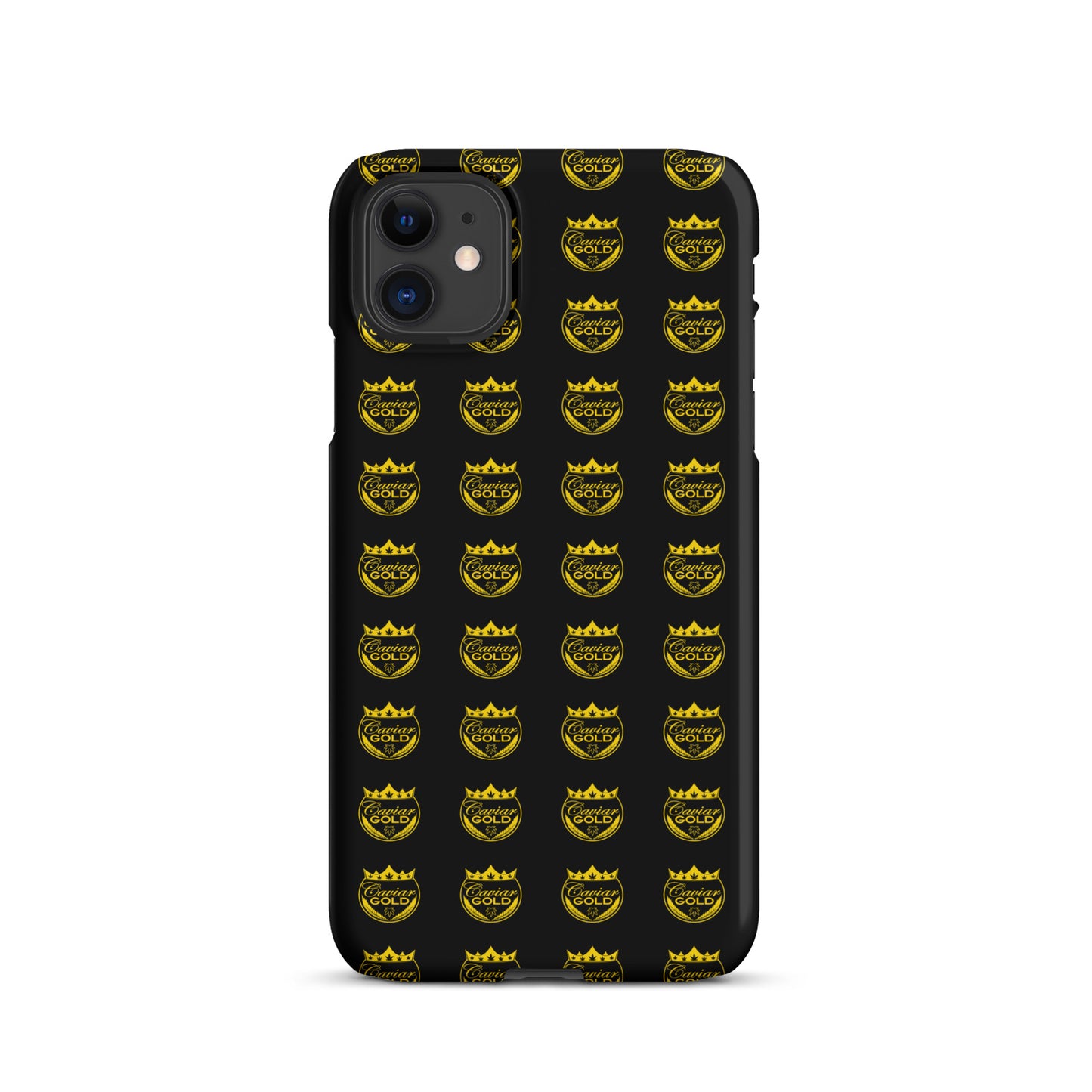 Caviar Gold Logo Repeat Snap case for iPhone®