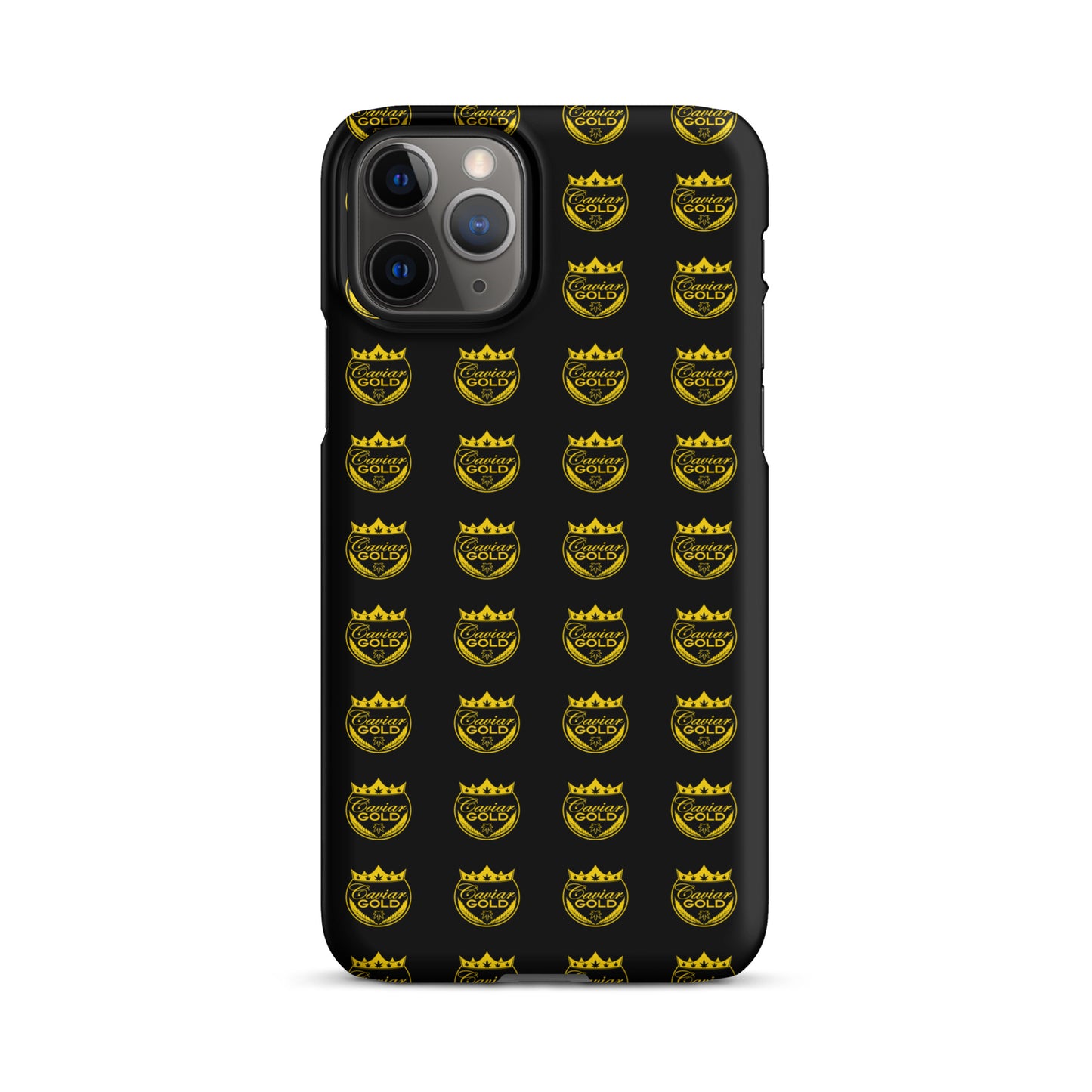 Caviar Gold Logo Repeat Snap case for iPhone®