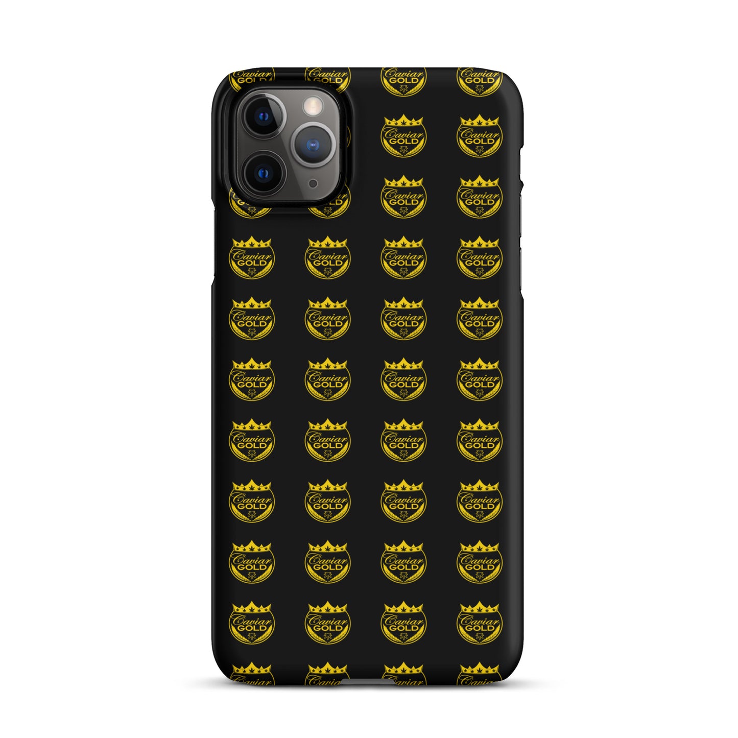 Caviar Gold Logo Repeat Snap case for iPhone®