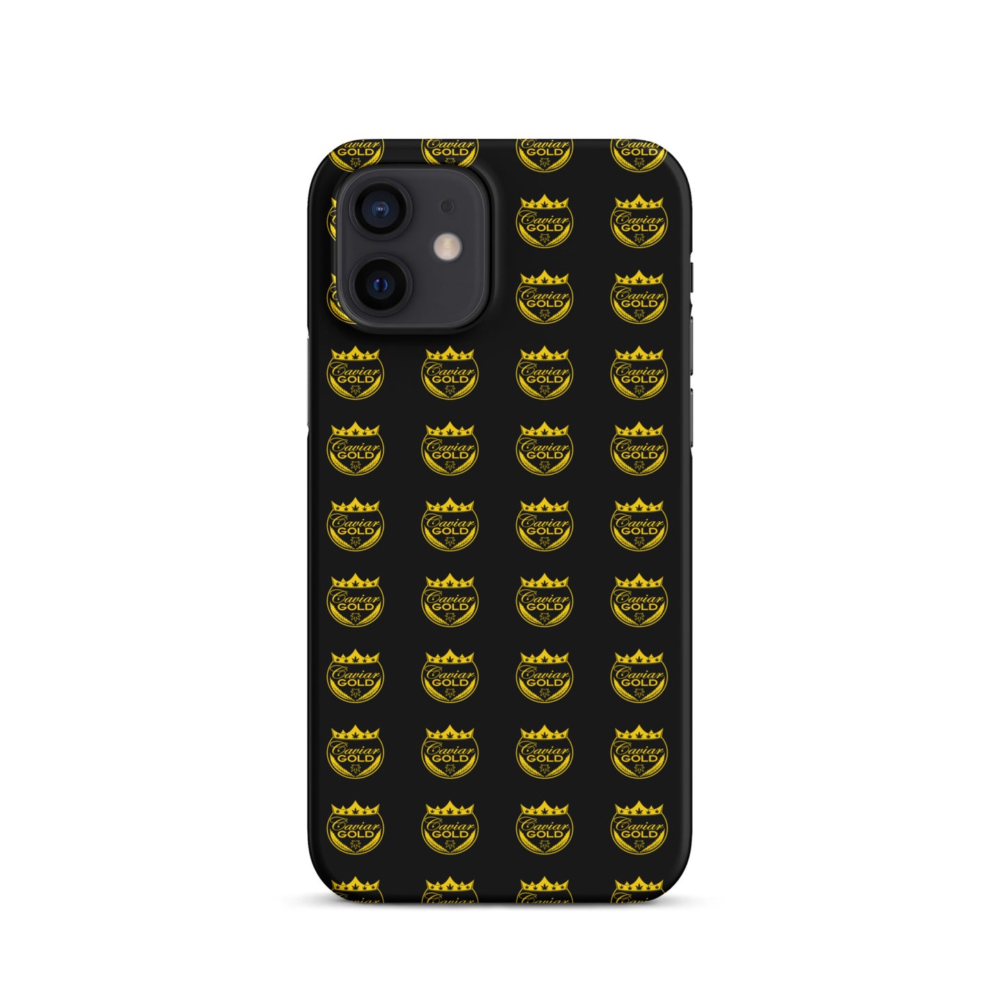 Caviar Gold Logo Repeat Snap case for iPhone®