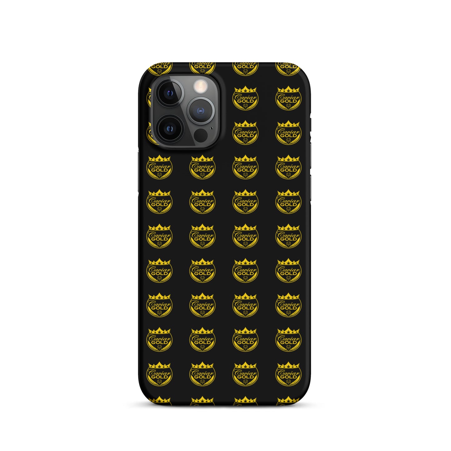 Caviar Gold Logo Repeat Snap case for iPhone®