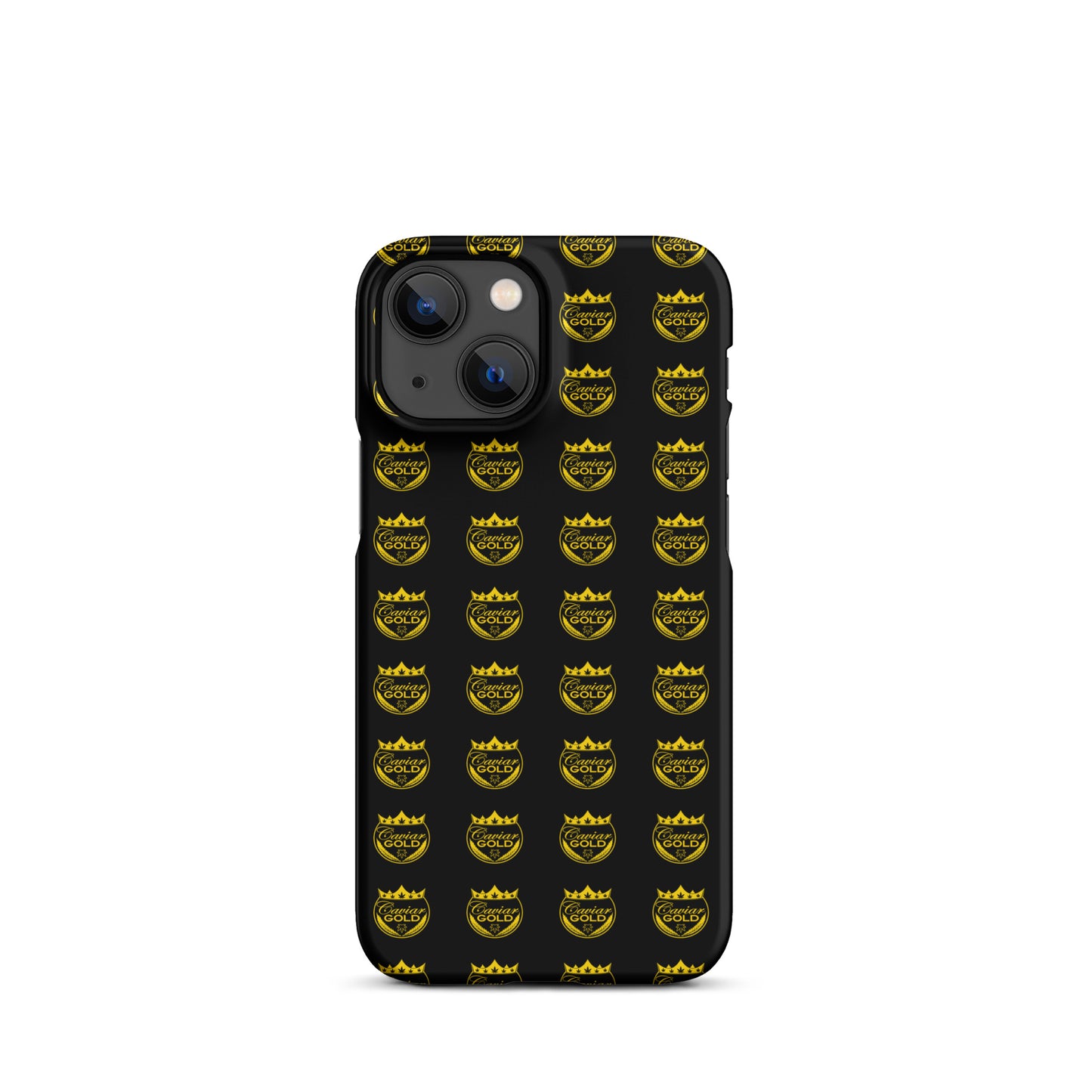 Caviar Gold Logo Repeat Snap case for iPhone®