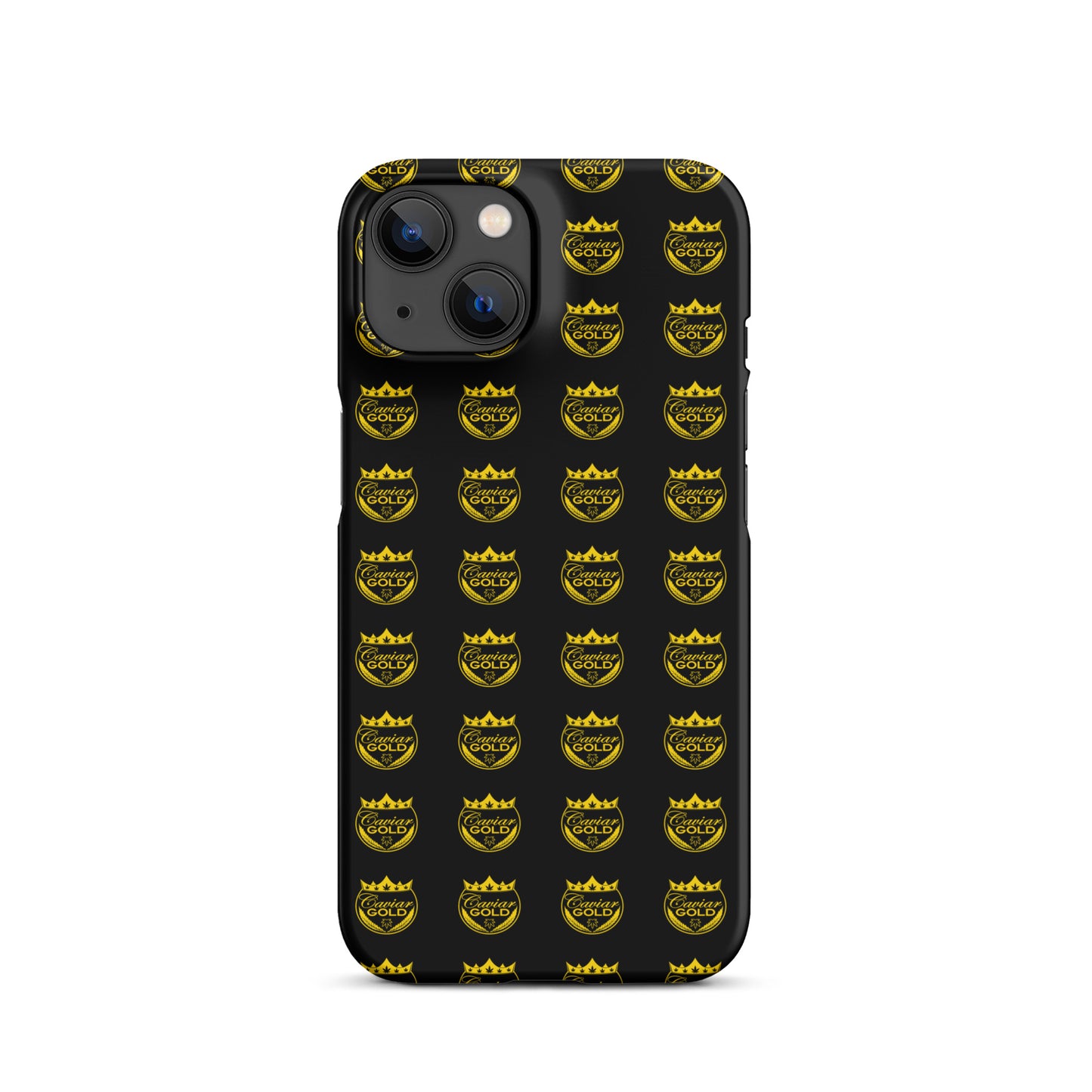 Caviar Gold Logo Repeat Snap case for iPhone®