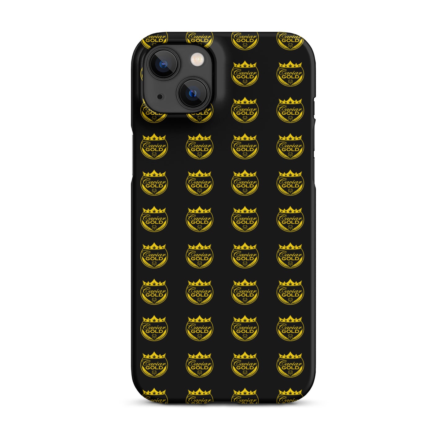 Caviar Gold Logo Repeat Snap case for iPhone®