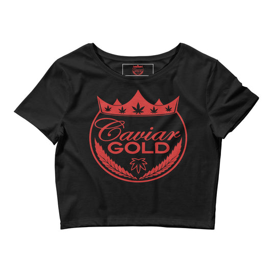 Red Cavi Logo Women’s Crop Tee