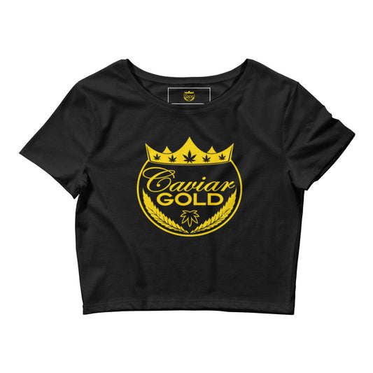 Caviar Gold Logo Women’s Crop Tee