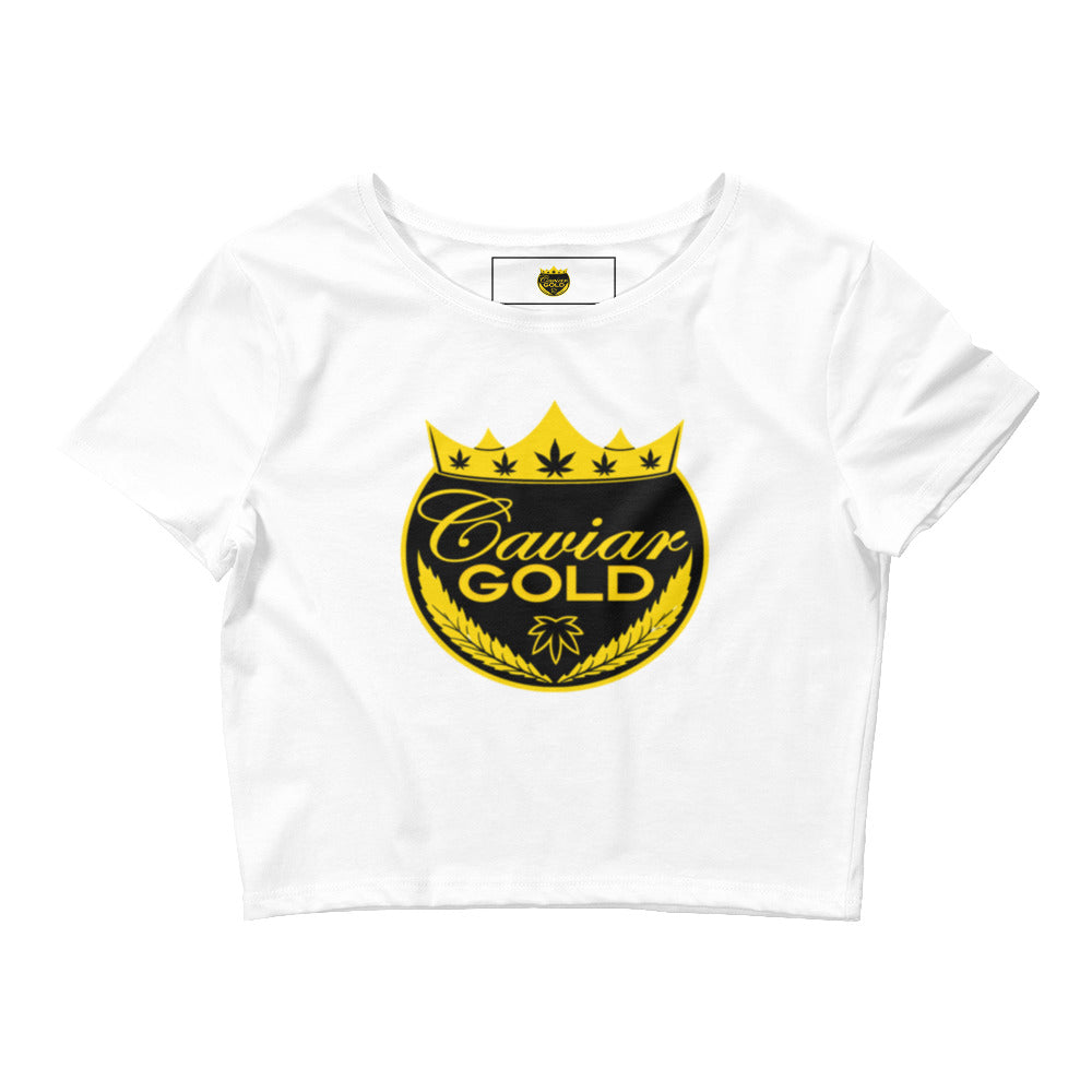 Caviar Gold Logo Women’s Crop Tee